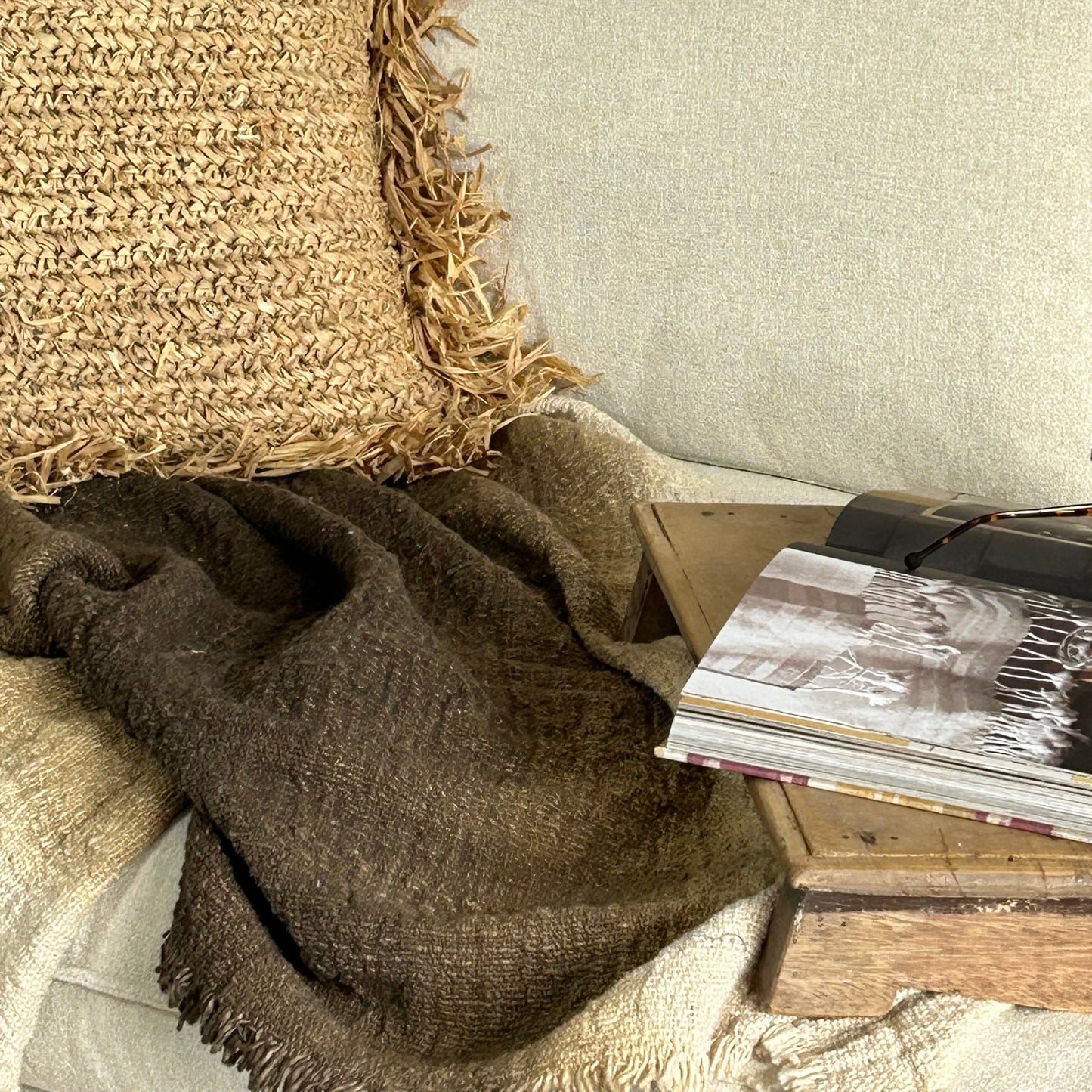 Graduated Espresso Cotton Throw