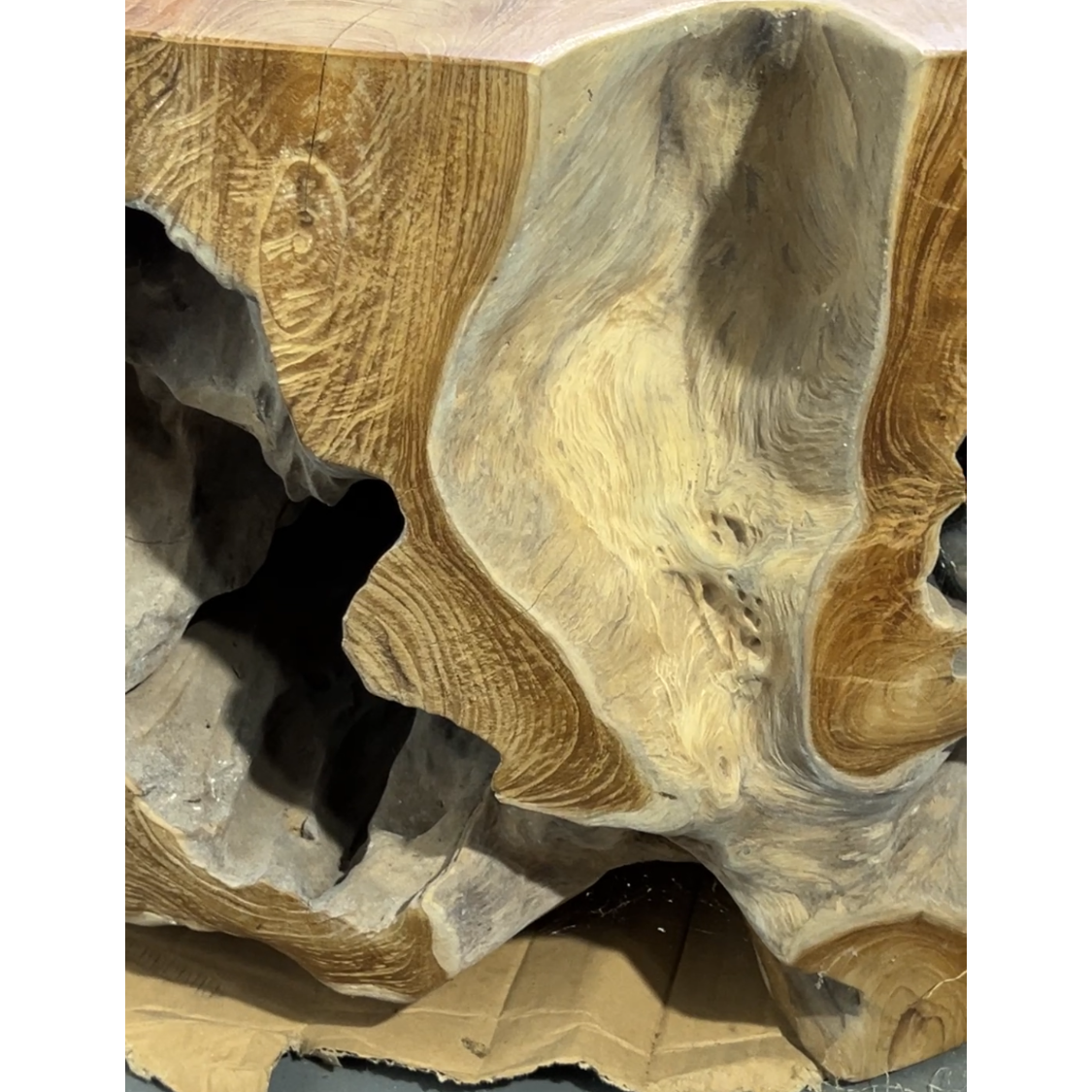 Close-up of a wooden surface with natural grain and texture