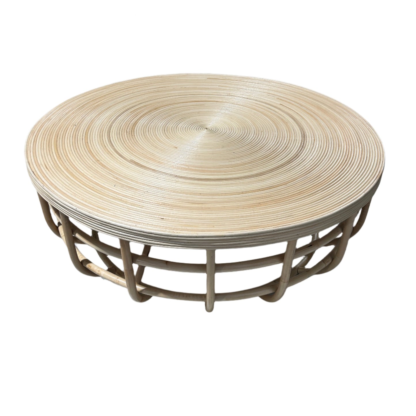 Round Rattan Coffee Table