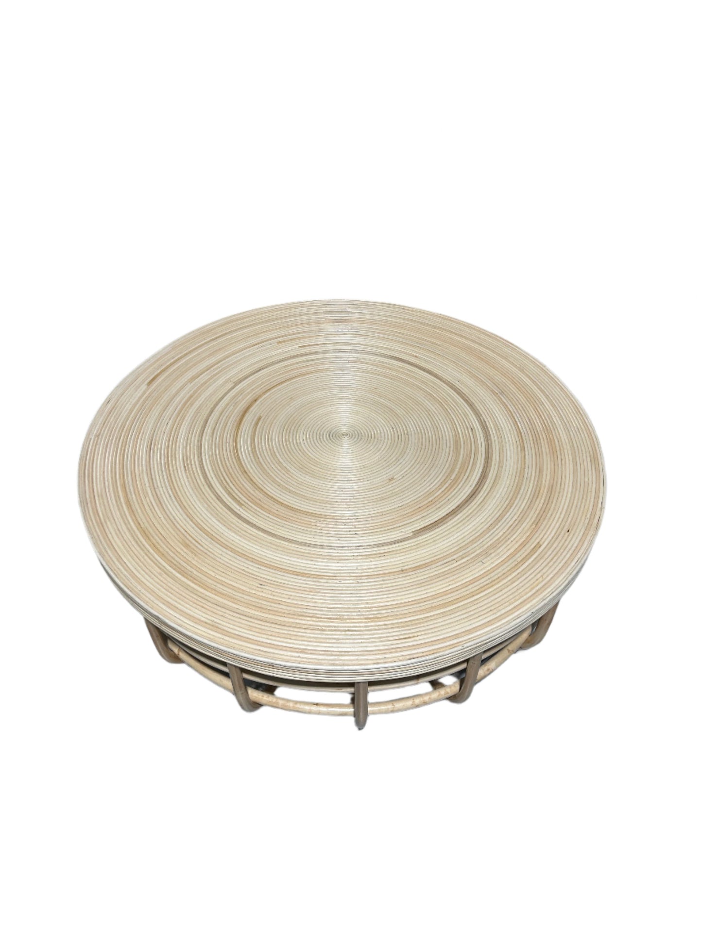 Round Rattan Coffee Table