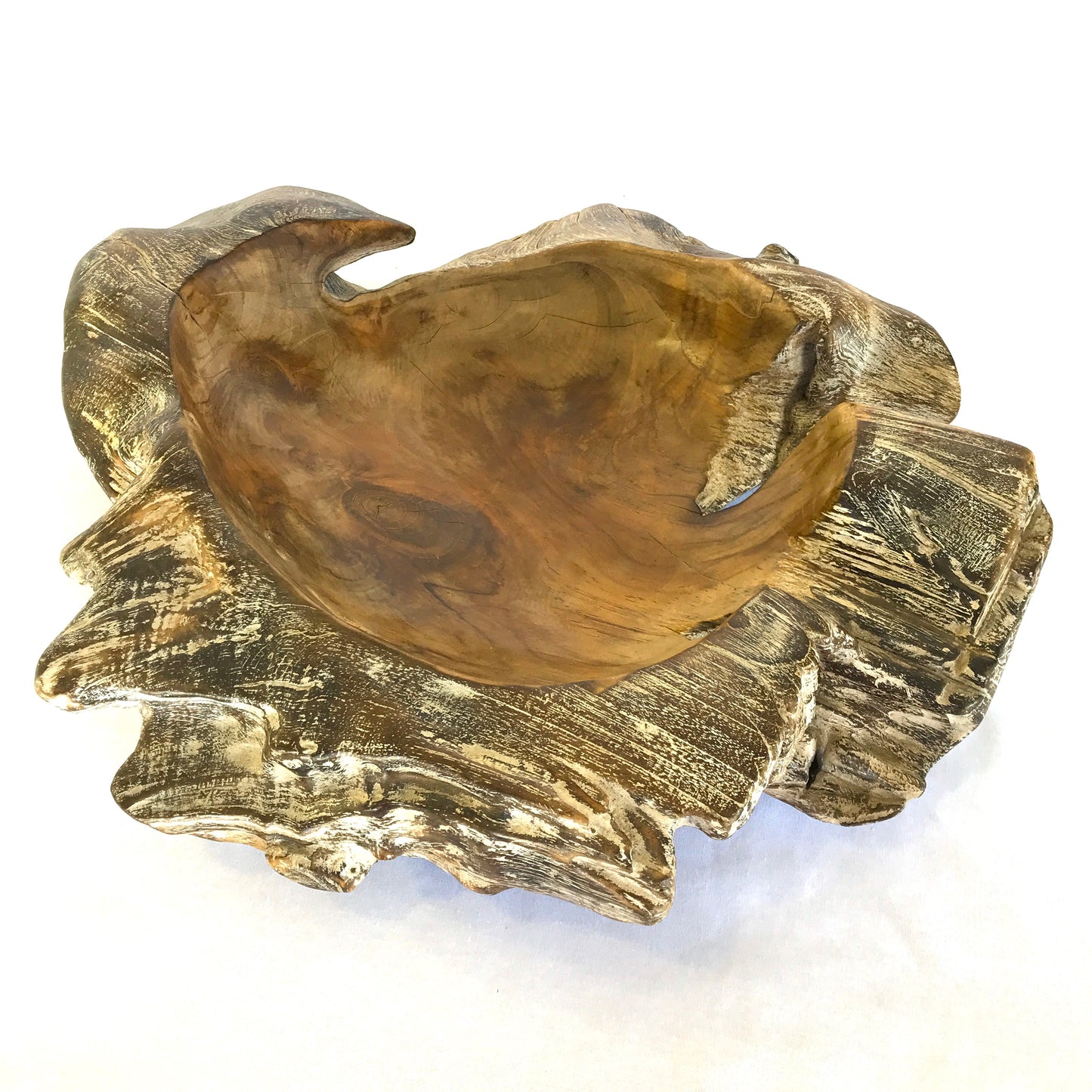 Carved Teak Root Bowl