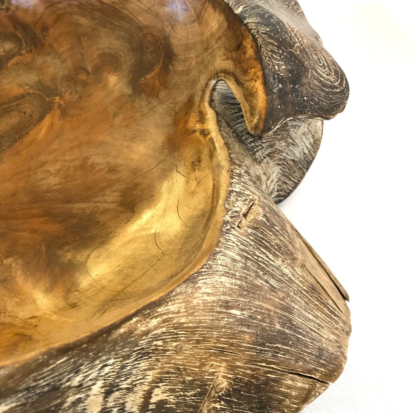 Carved Teak Root Bowl