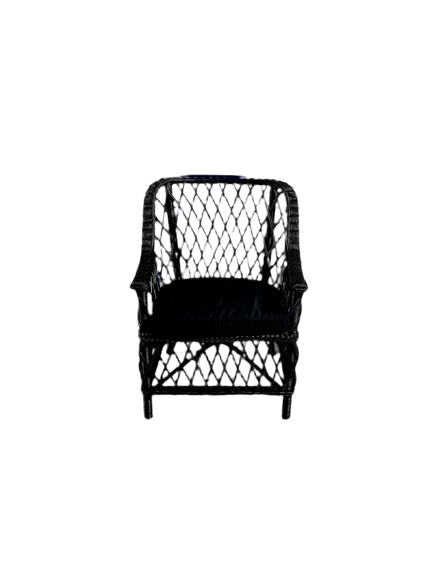 Black Rattan Dining Chair