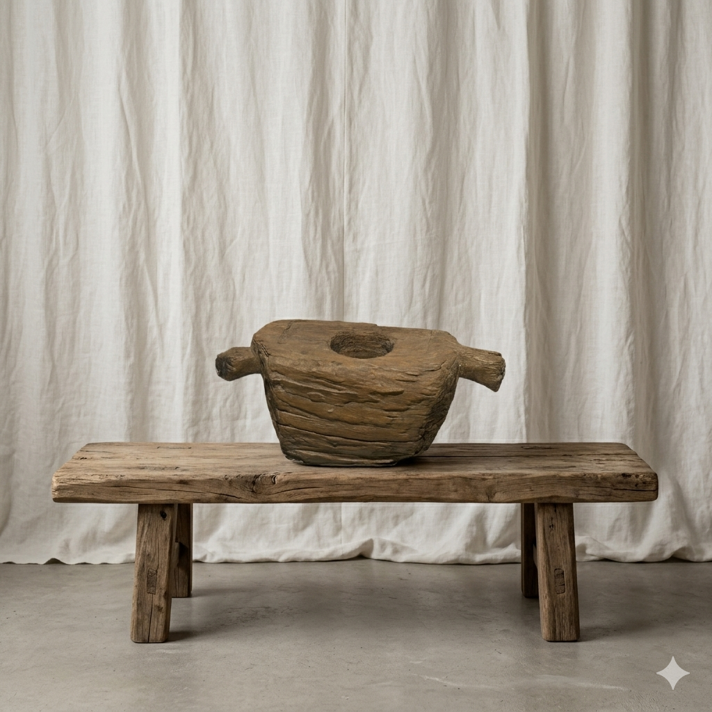Indonesian Teak Wood Grinder