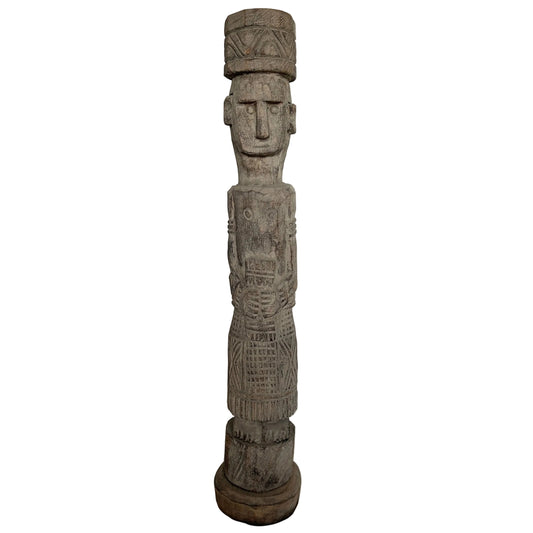 Male Timor Ancestor statue shown against a white background.
