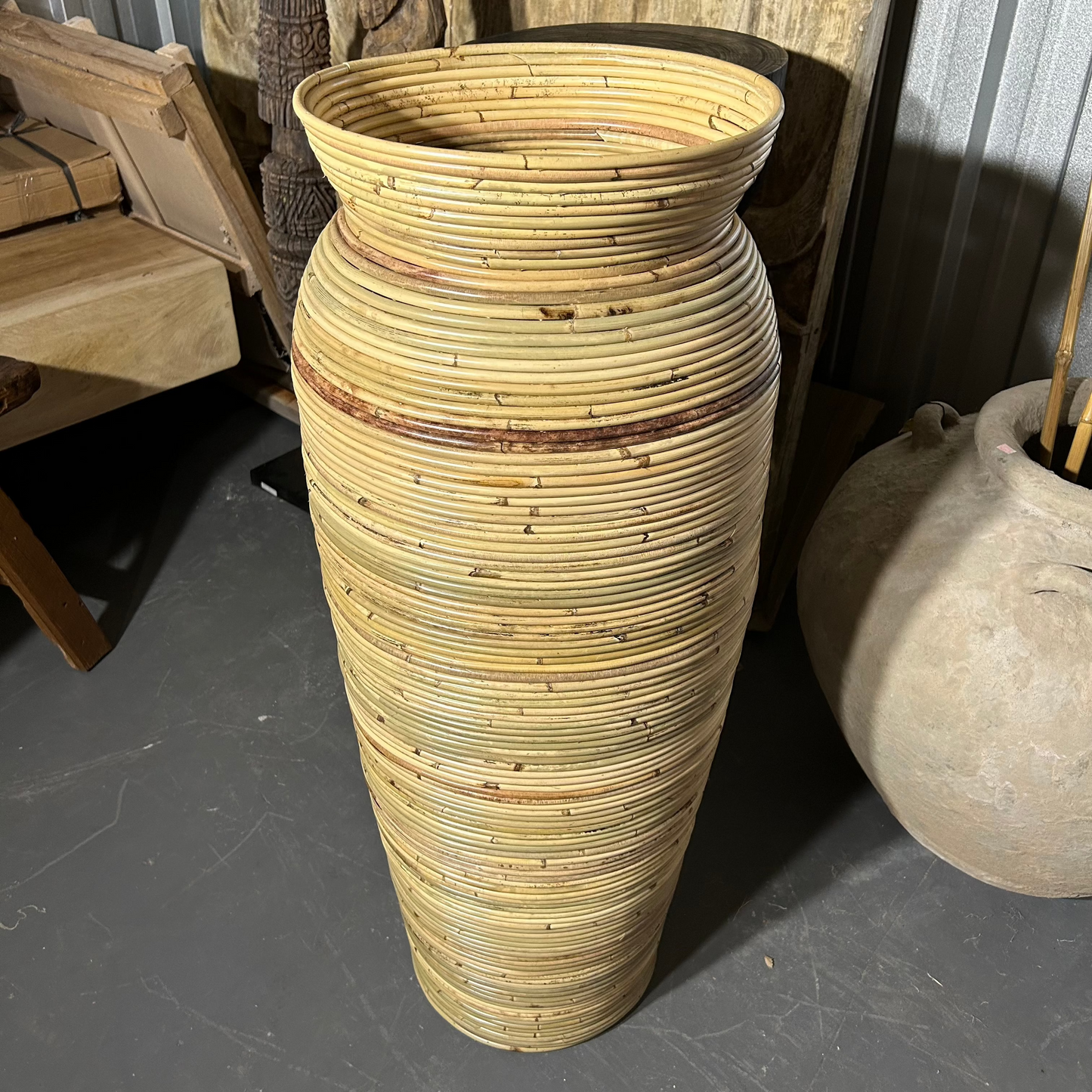 Rattan Tall Pot