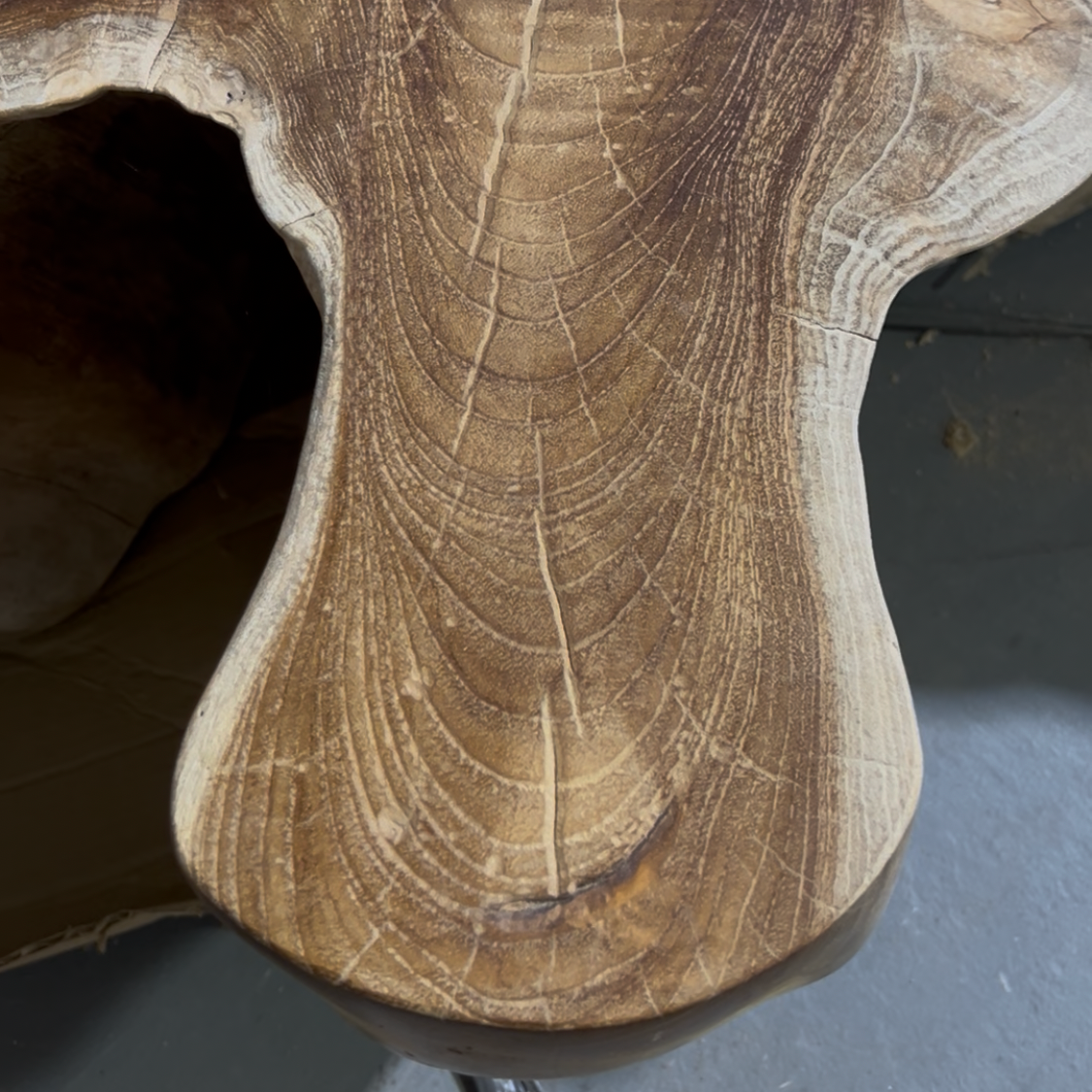 Close-up of a wooden surface with natural grain and texture