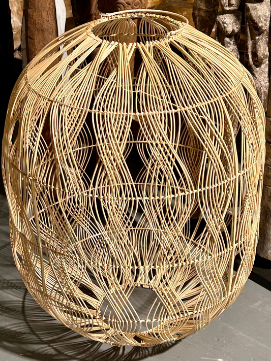 Rattan Wave Pendant- Large