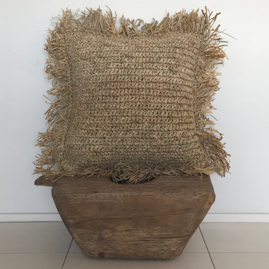 Raffia Cushion