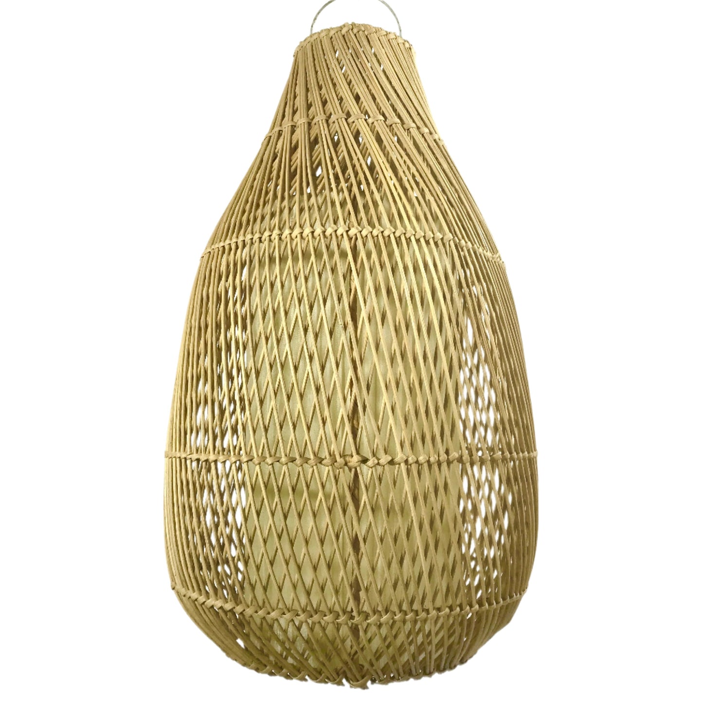 Rattan Bell Pendant Natural