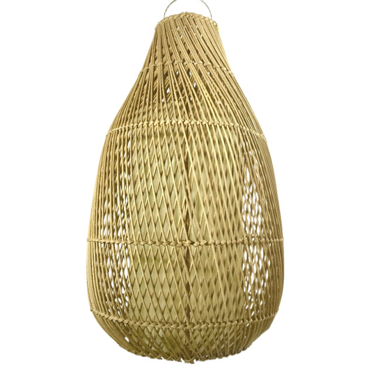 Rattan Bell Pendant Natural