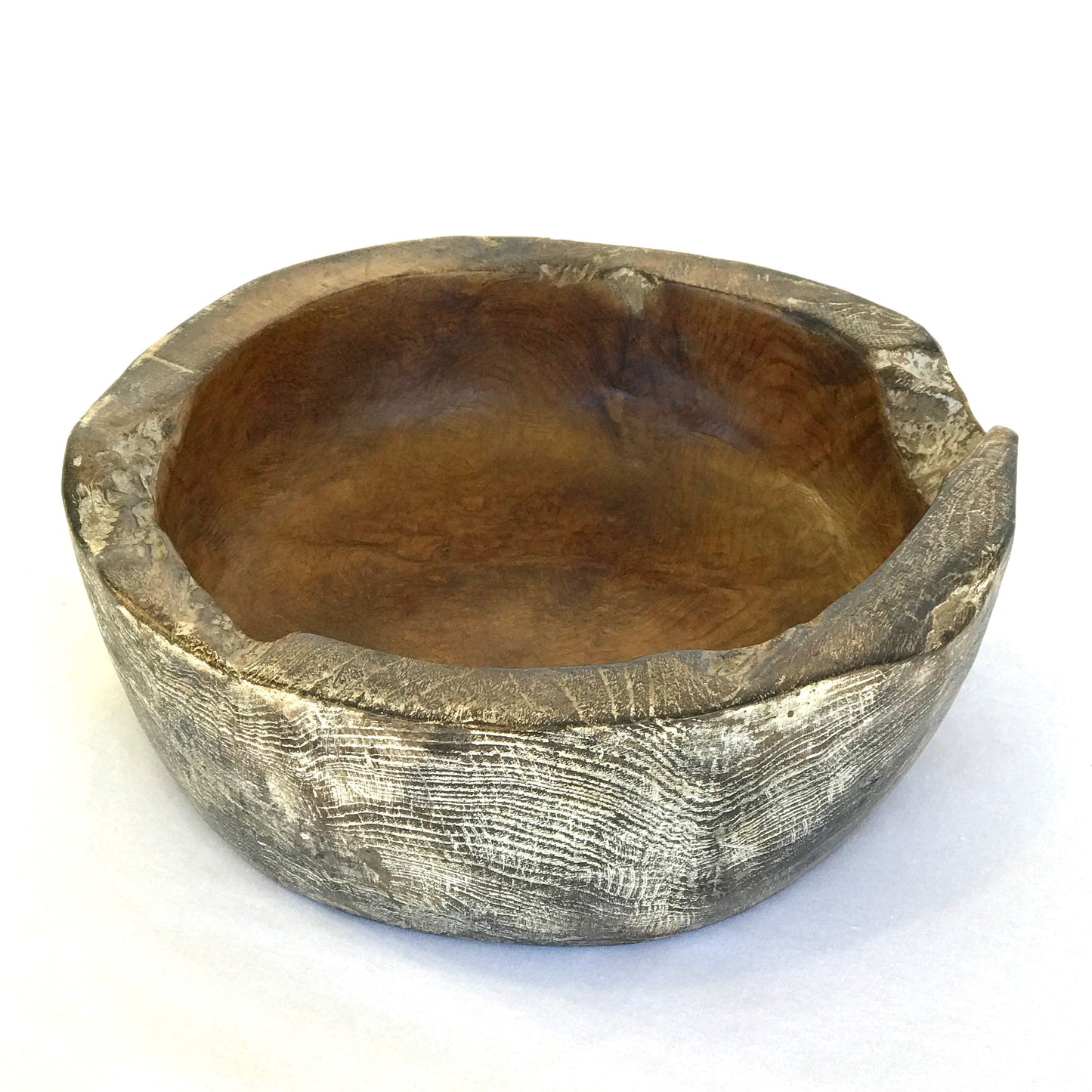 Carved Teak Bowl