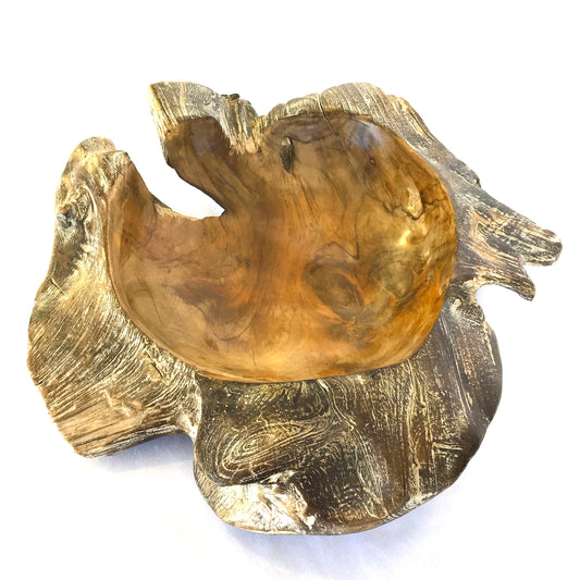 Carved Teak Root Bowl